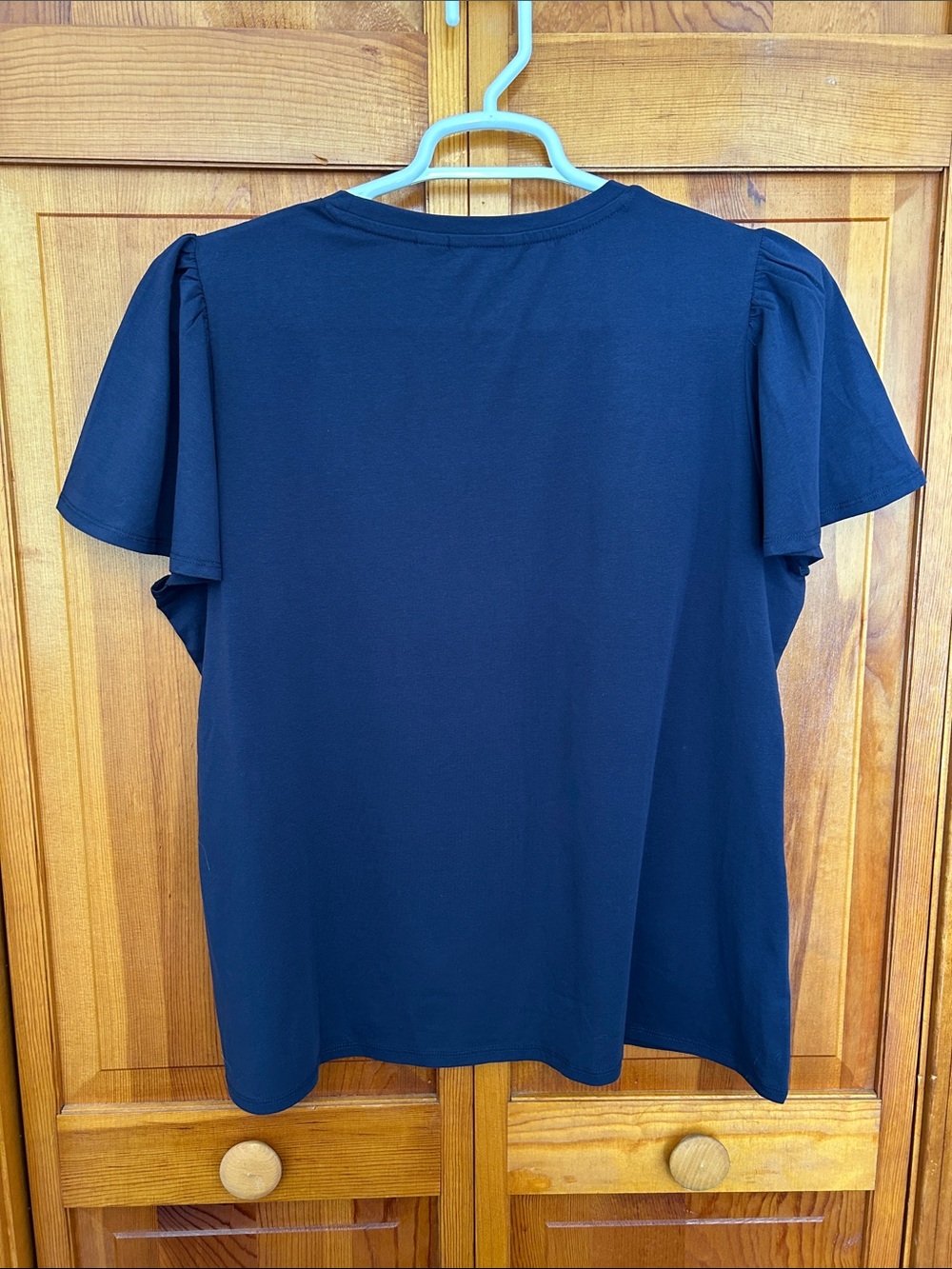 DRIFTWOOD Navy Short Sleeve Tee with Red, Blue & White Floral Embroidery New - Picture 5 of 8